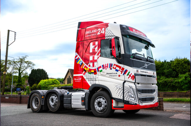 Hayward's england tribute truck
