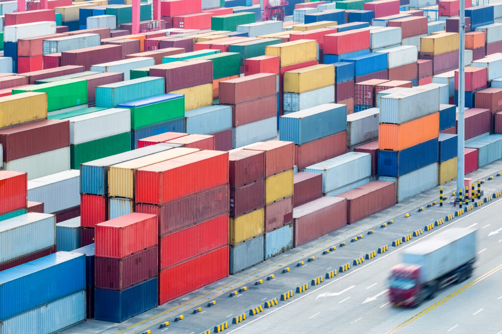 container haulage services at port